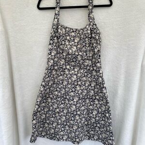 A.B.S By Allen Schwartz Floral Cotton Halter Dress Size 8 USA